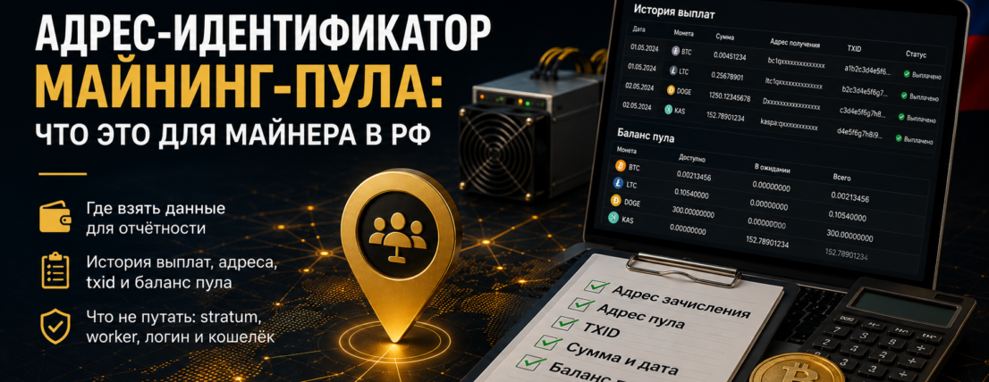 Адрес-идентификатор майнинг-пула