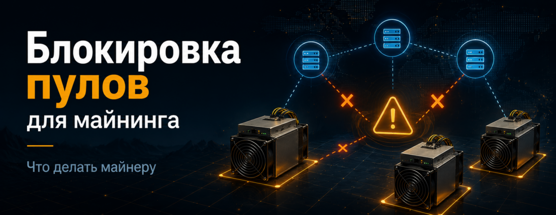Блокировка пулов для майнинга: что делать майнеру
