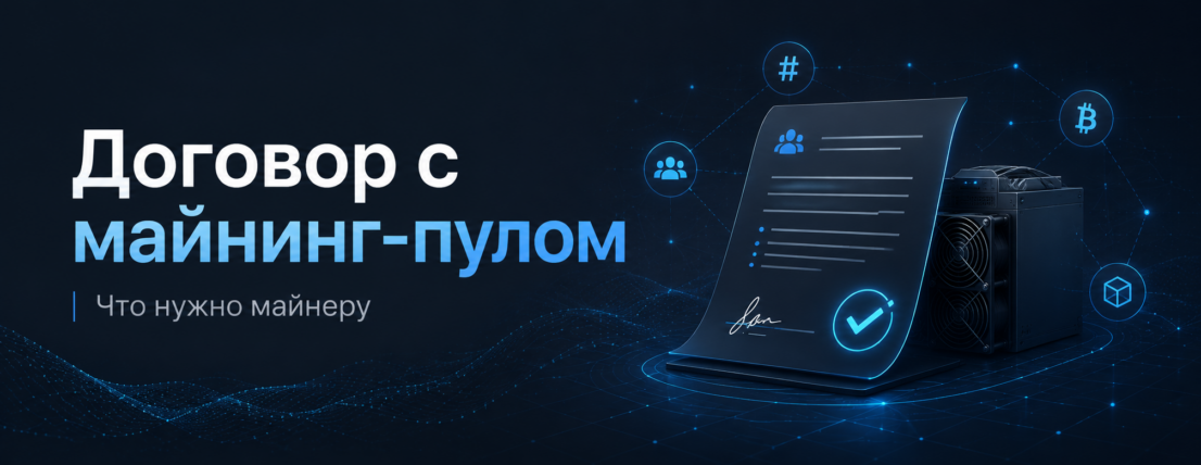 Договор с майнинг-пулом: что нужно майнеру